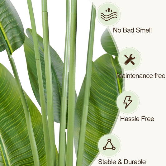 Artificial Banana Plant with Pot- Artificial Plant for Home Decor