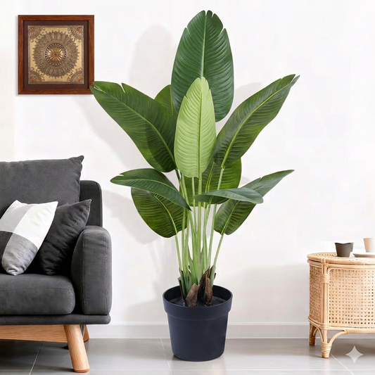 Artificial Banana Plant with Pot- Artificial Plant for Home Decor